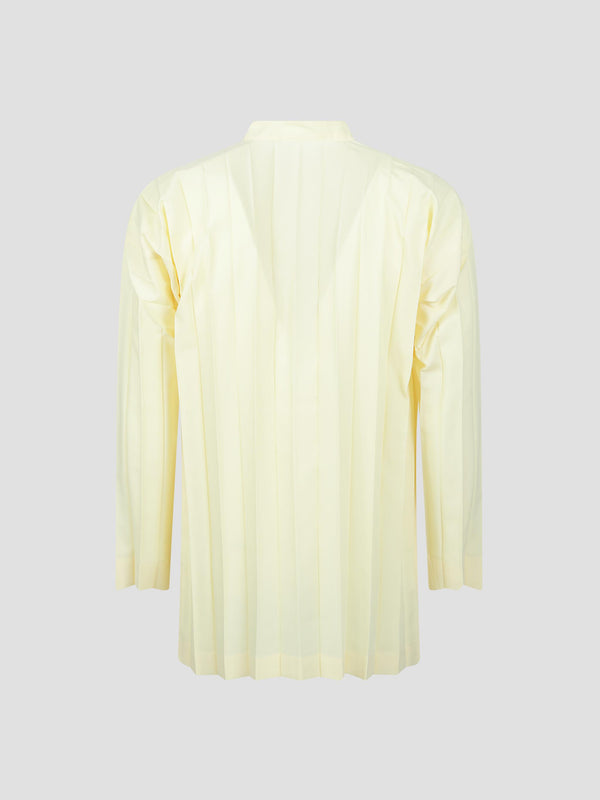Edge shirt pleated shirt