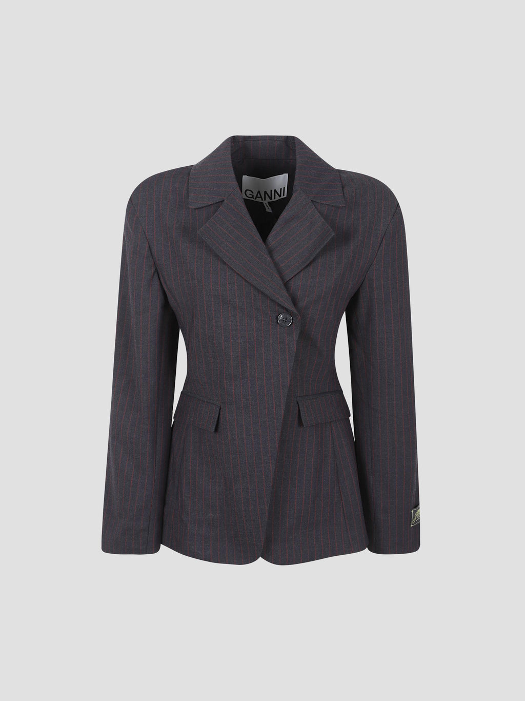 Stretch stripe blazer