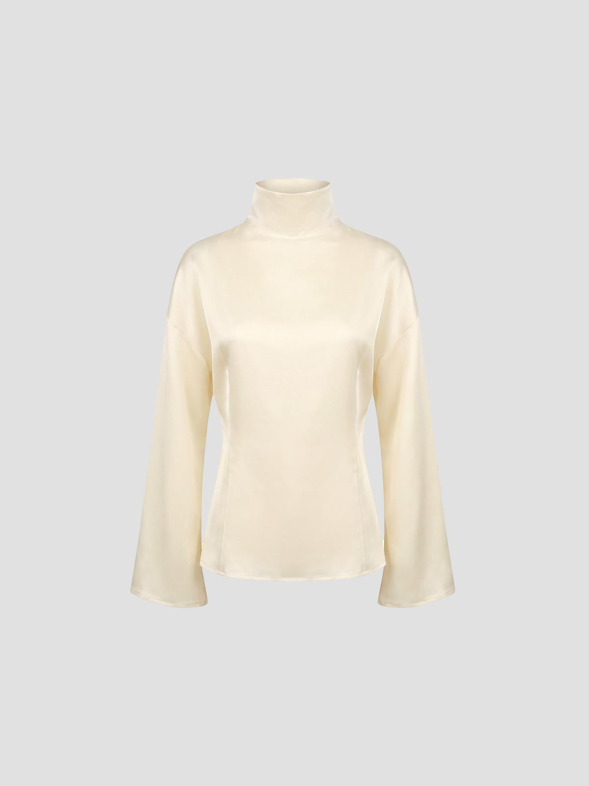 Satin waisted top