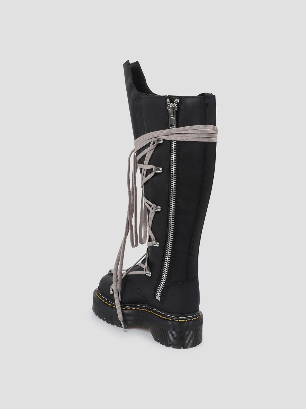 Rick owens dr martens quad sole pentalace boot