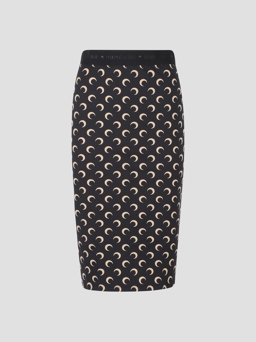 Moon printed knee length skirt