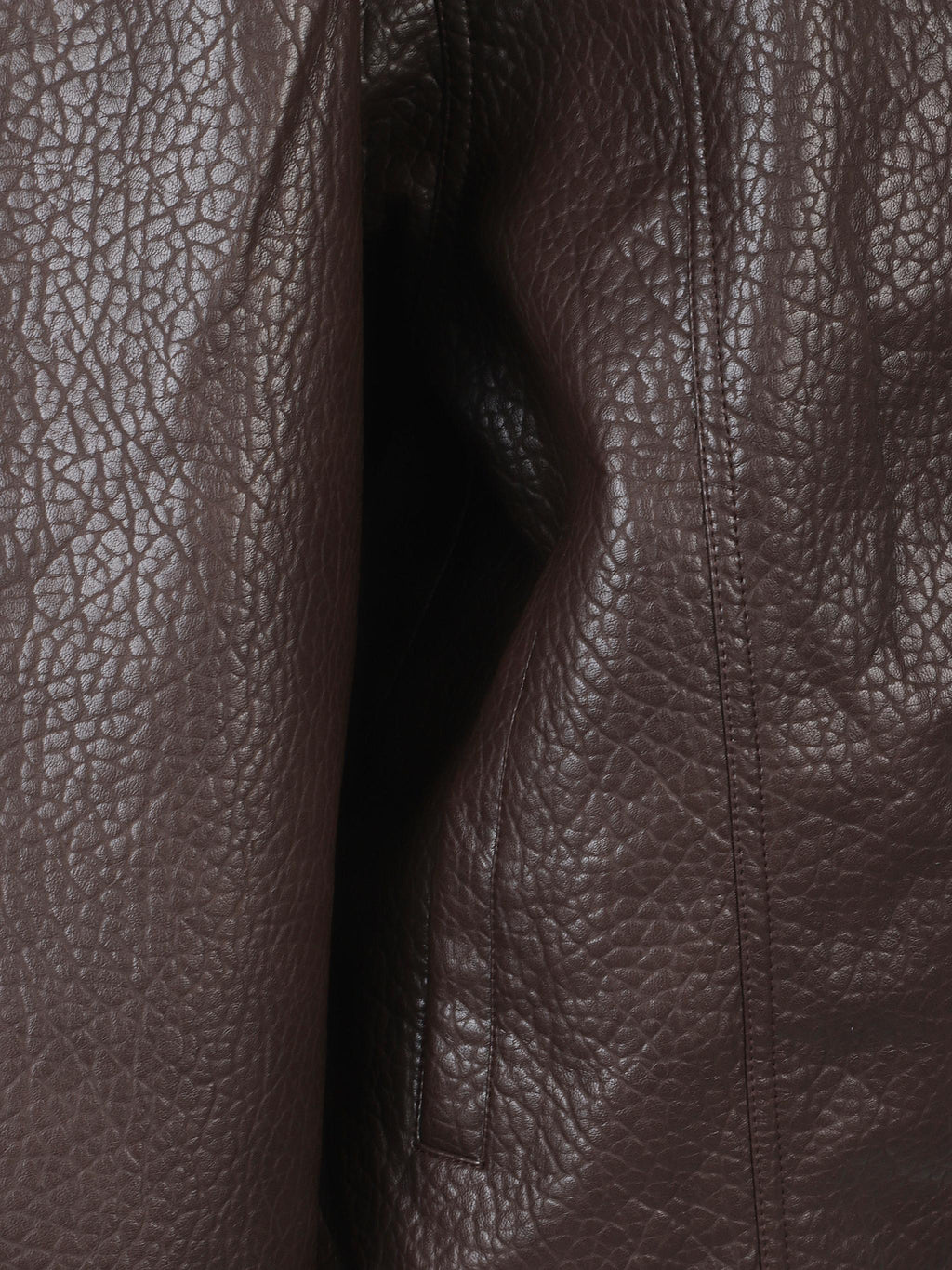 Prescott grained faux leather jacket