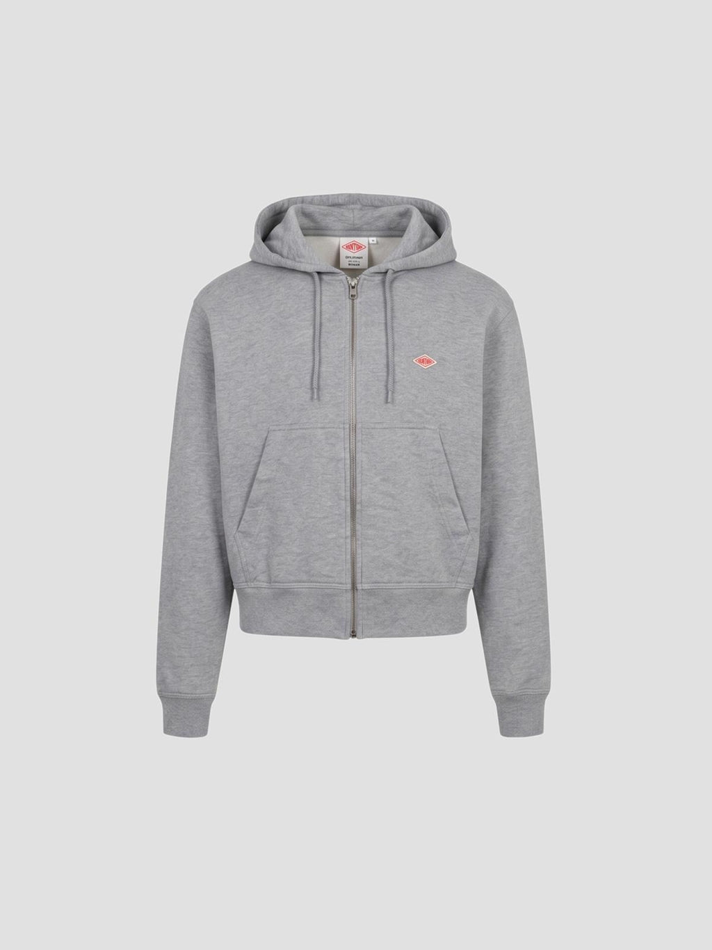 Danton Cin_zip hoodie in grey