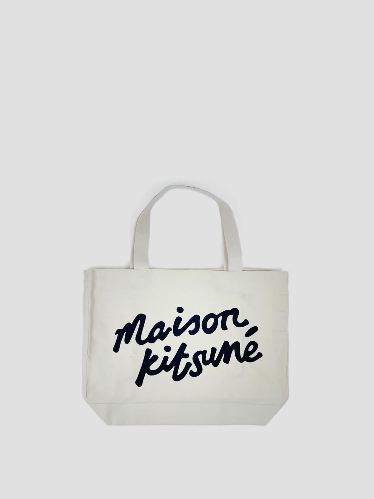 Maison kitsune handwriting tote