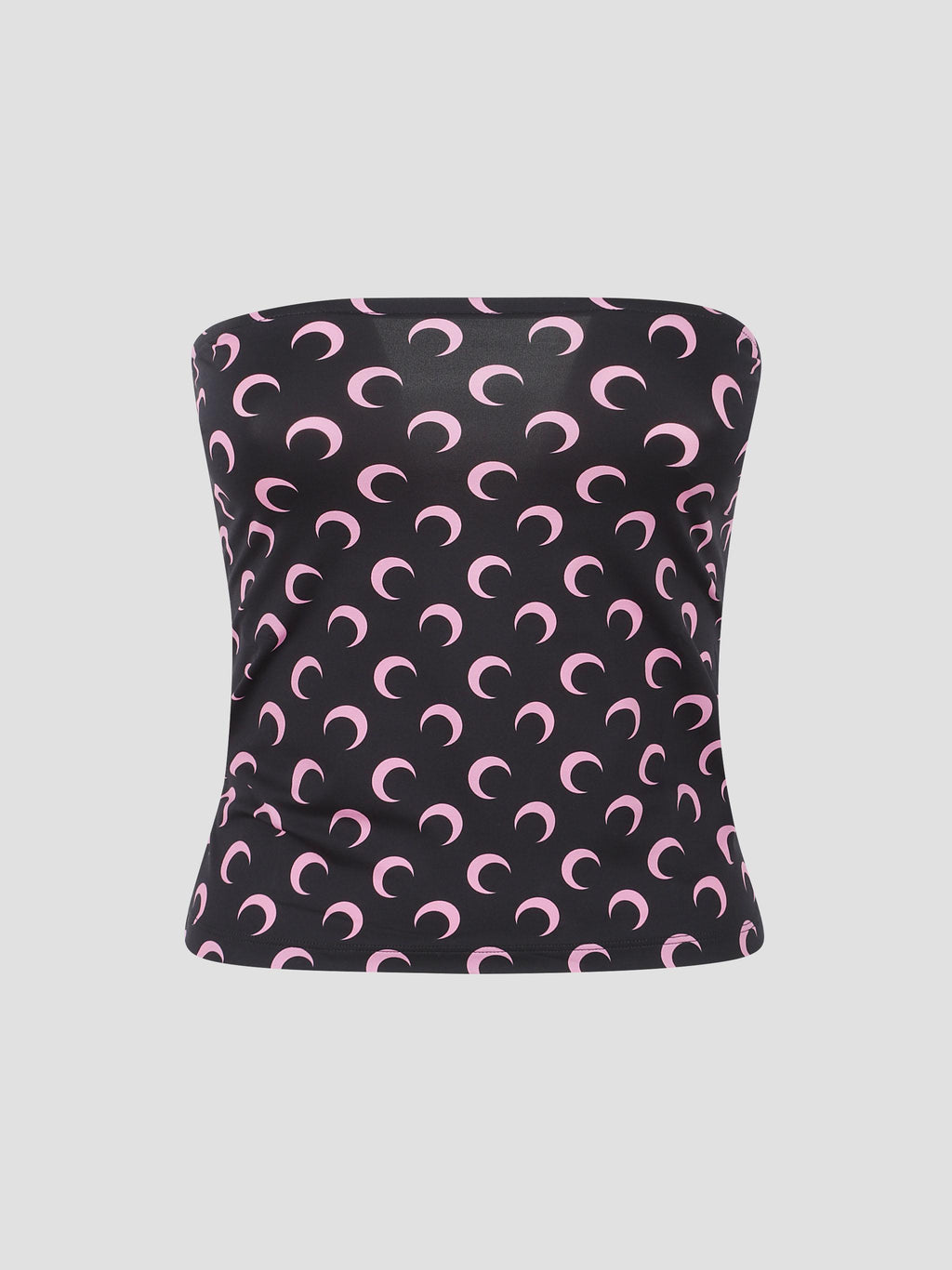 Moon printed sleeveless tube top