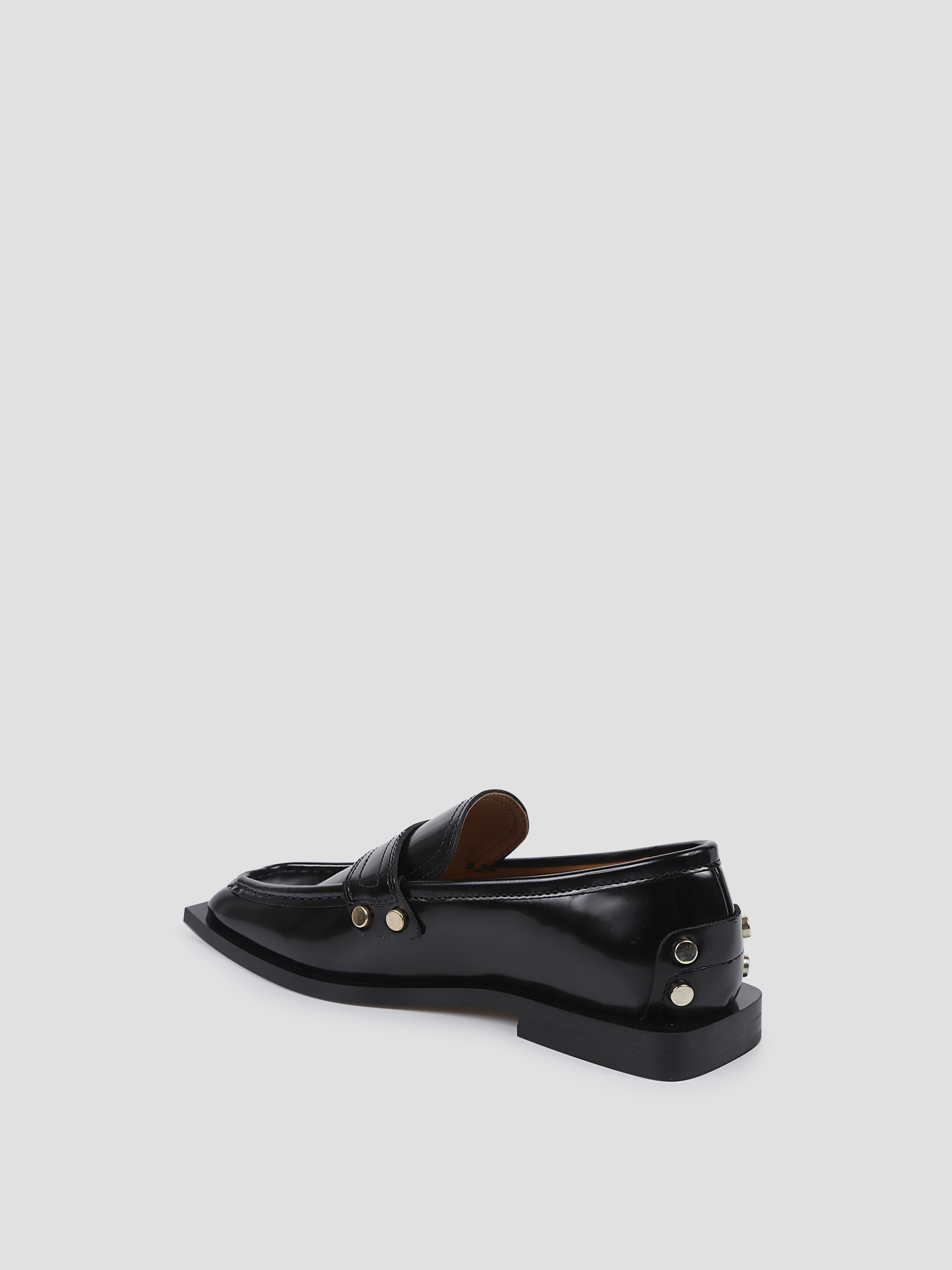 Studs square toe loafer box oleatex