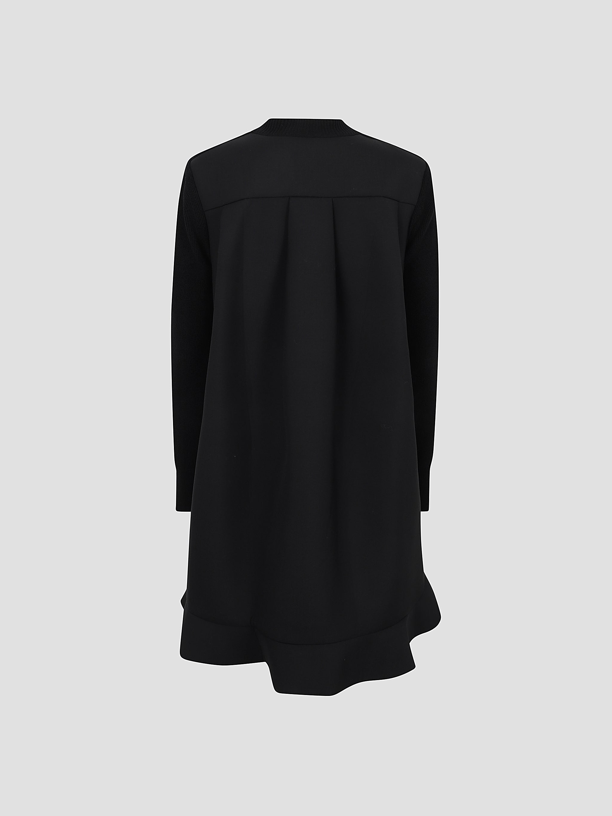 Suiting mix knit dress