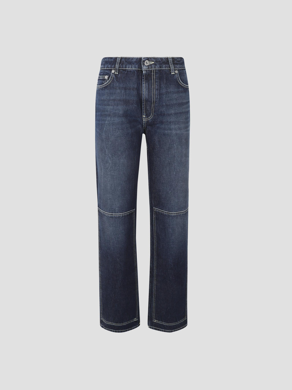 Denim trouser with cut out