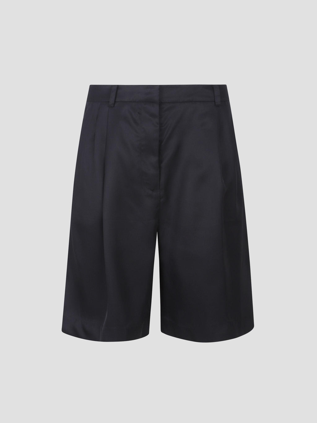 Marfa pleated fluidtwill bermuda