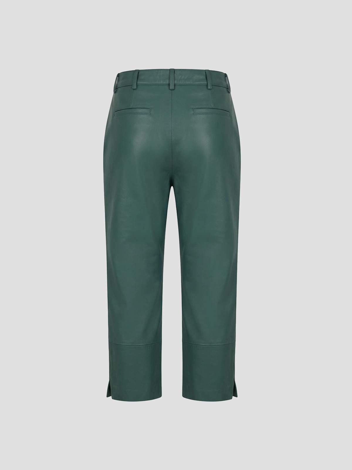 Lior leather capri pants