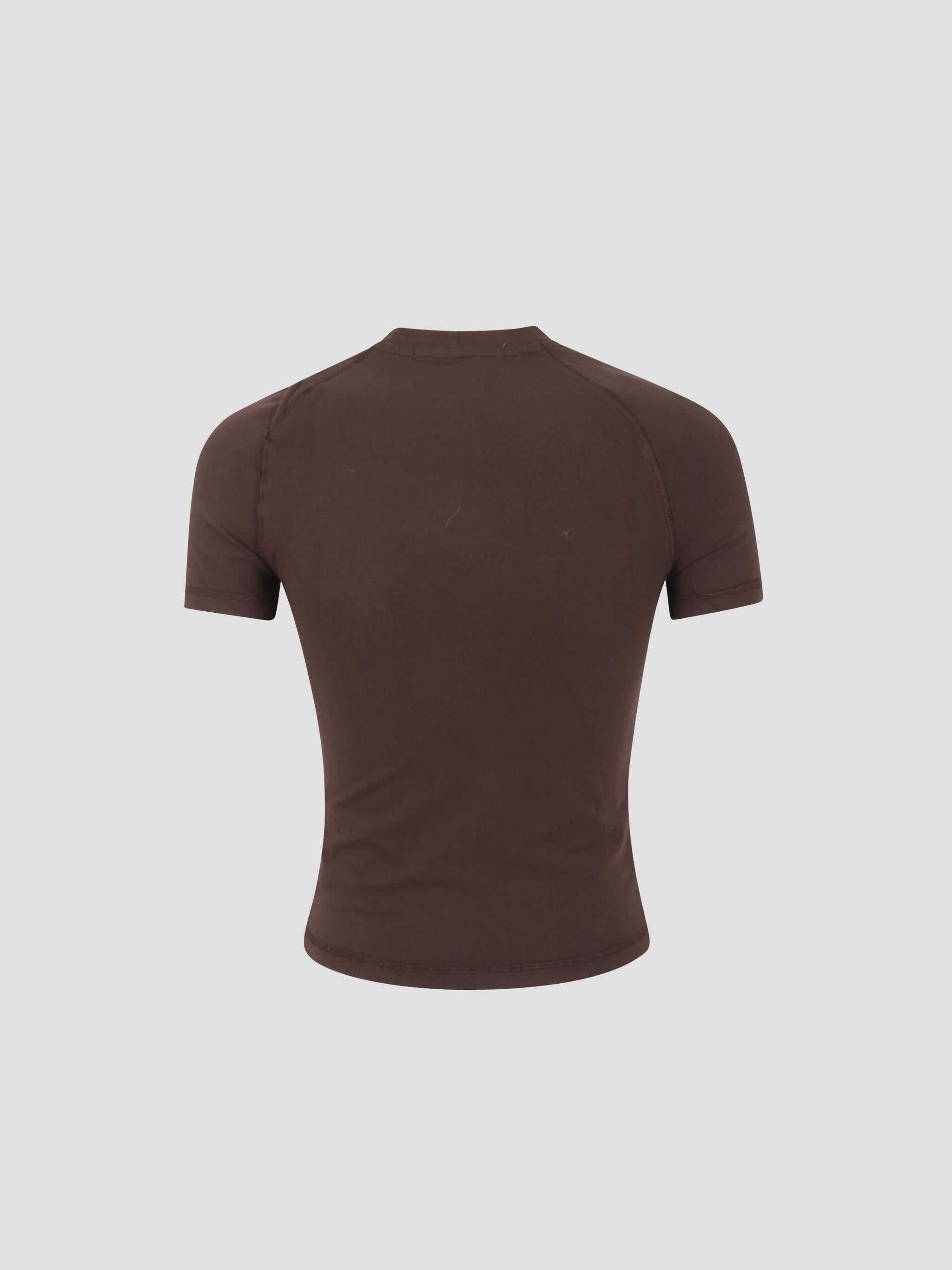 Knitted deconstructed t-shirt