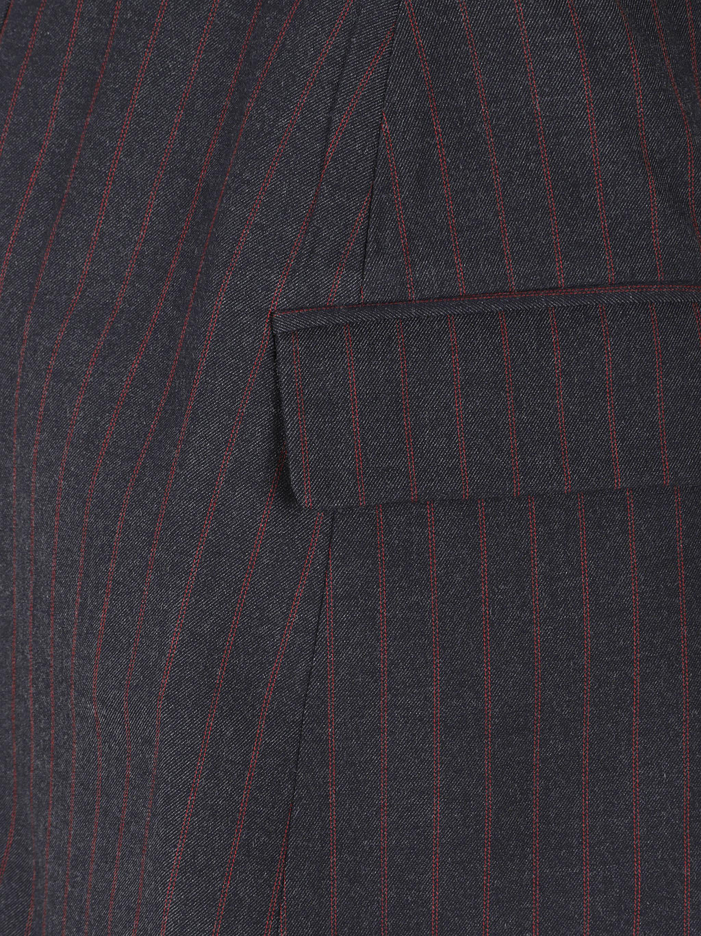 Stretch stripe tailoring mini skirt