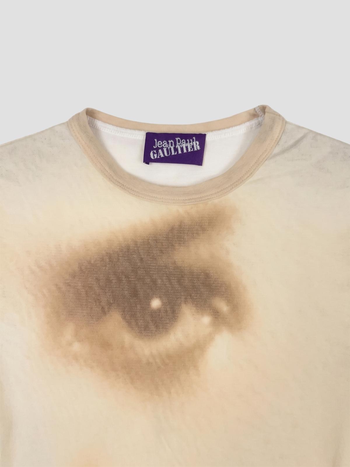 Baby tee printed "face"