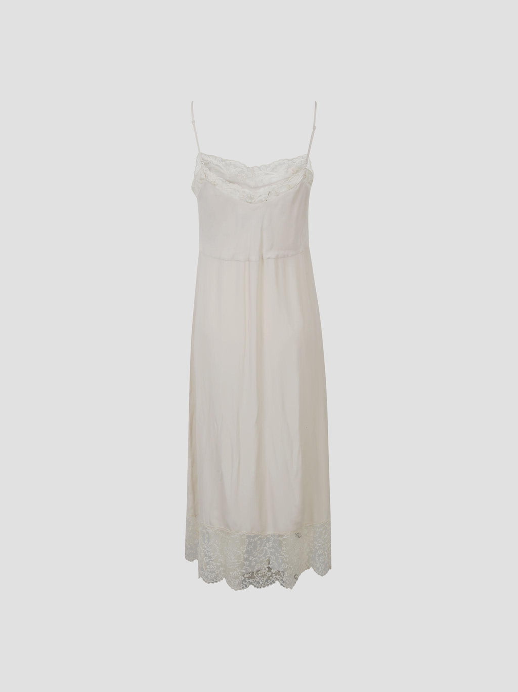 Lace trim slip dress