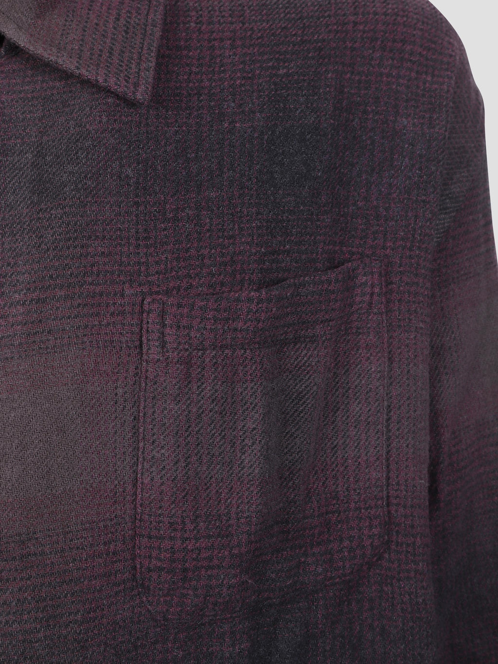 Above shirt check shirt