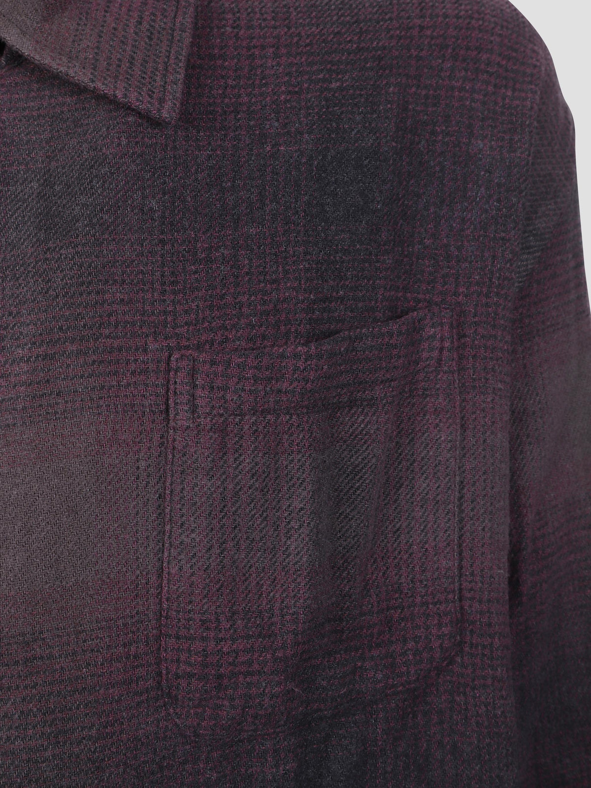 Above shirt check shirt