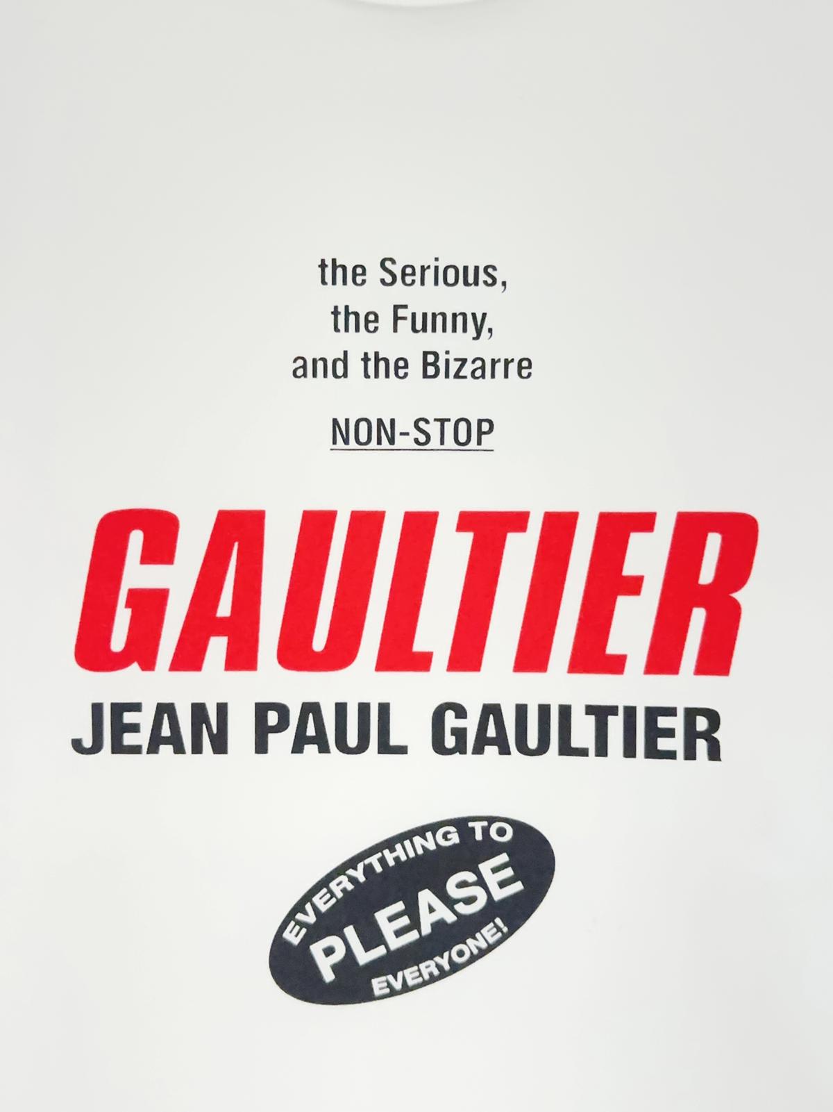 Baby tee printed "gaultier" logo