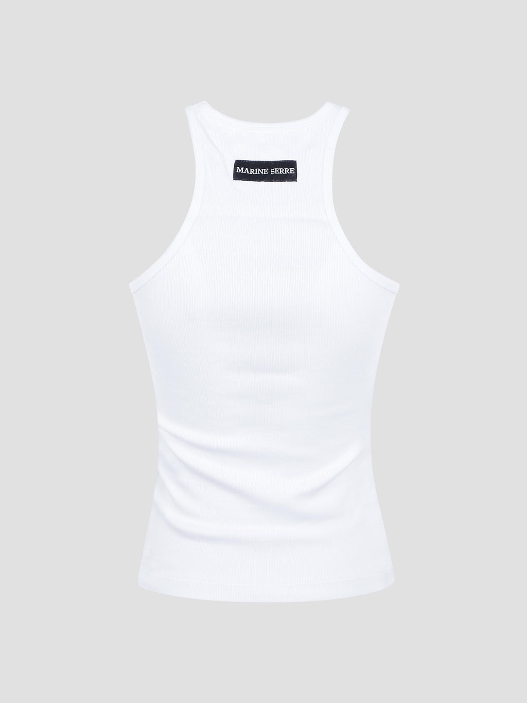 Moon logo ribbed tank top