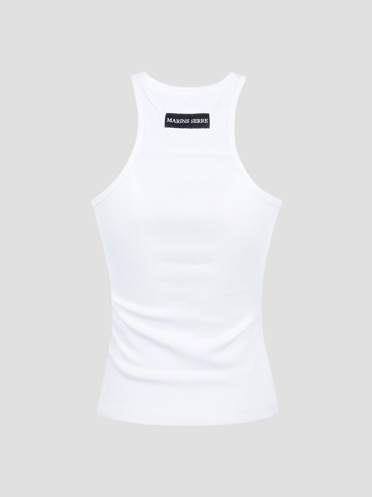 Moon logo ribbed tank top