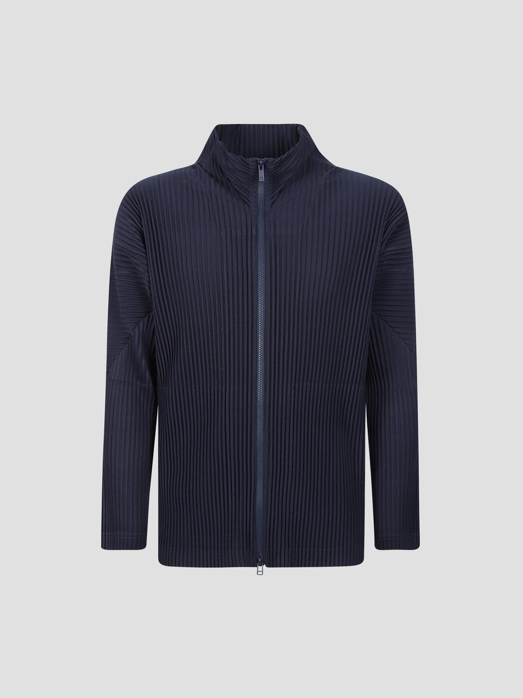 Basics pleated zip cardigan
