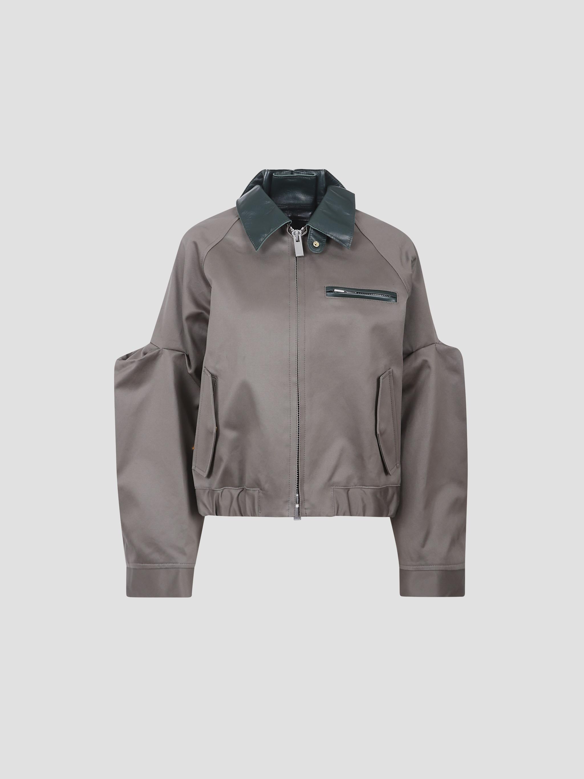 Cotton chino blouson