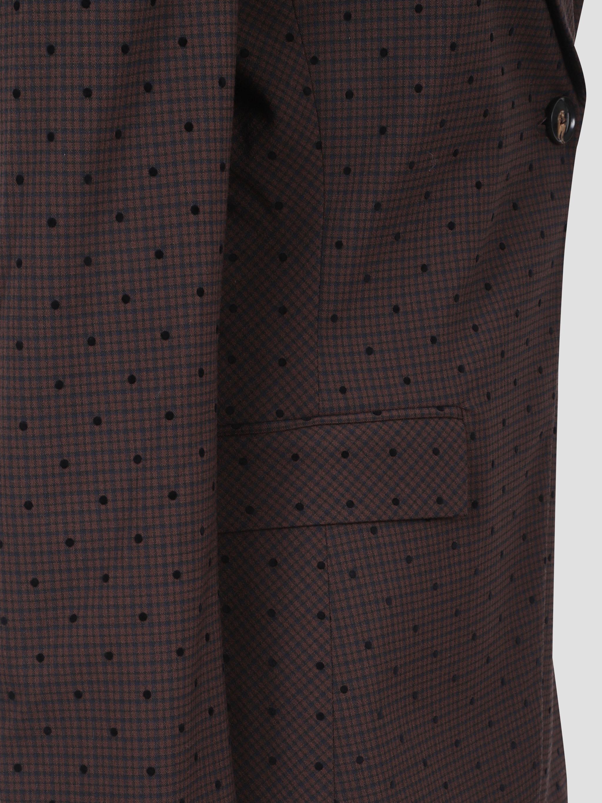 Flock check suiting blazer