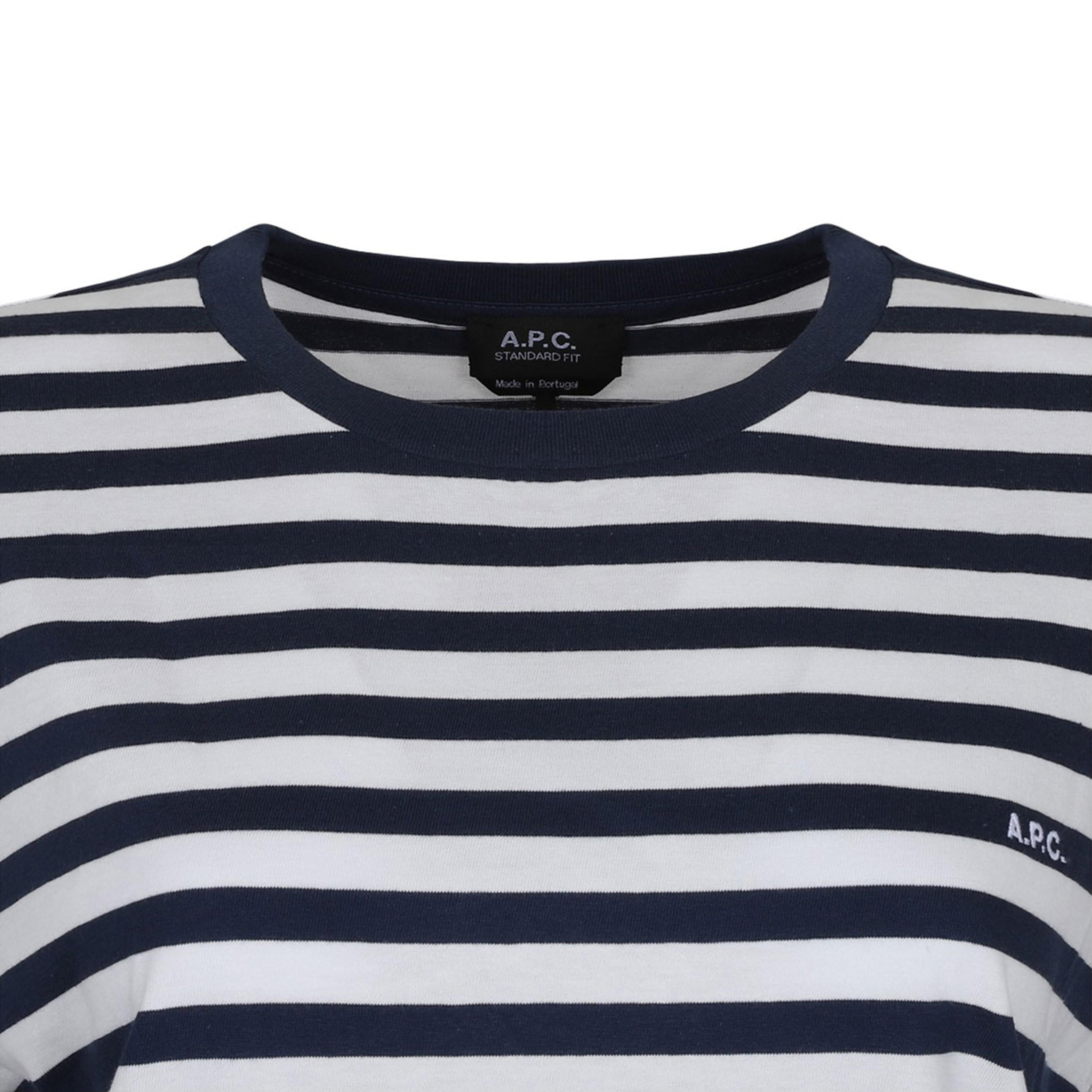 T-shirt standard apc brode raye