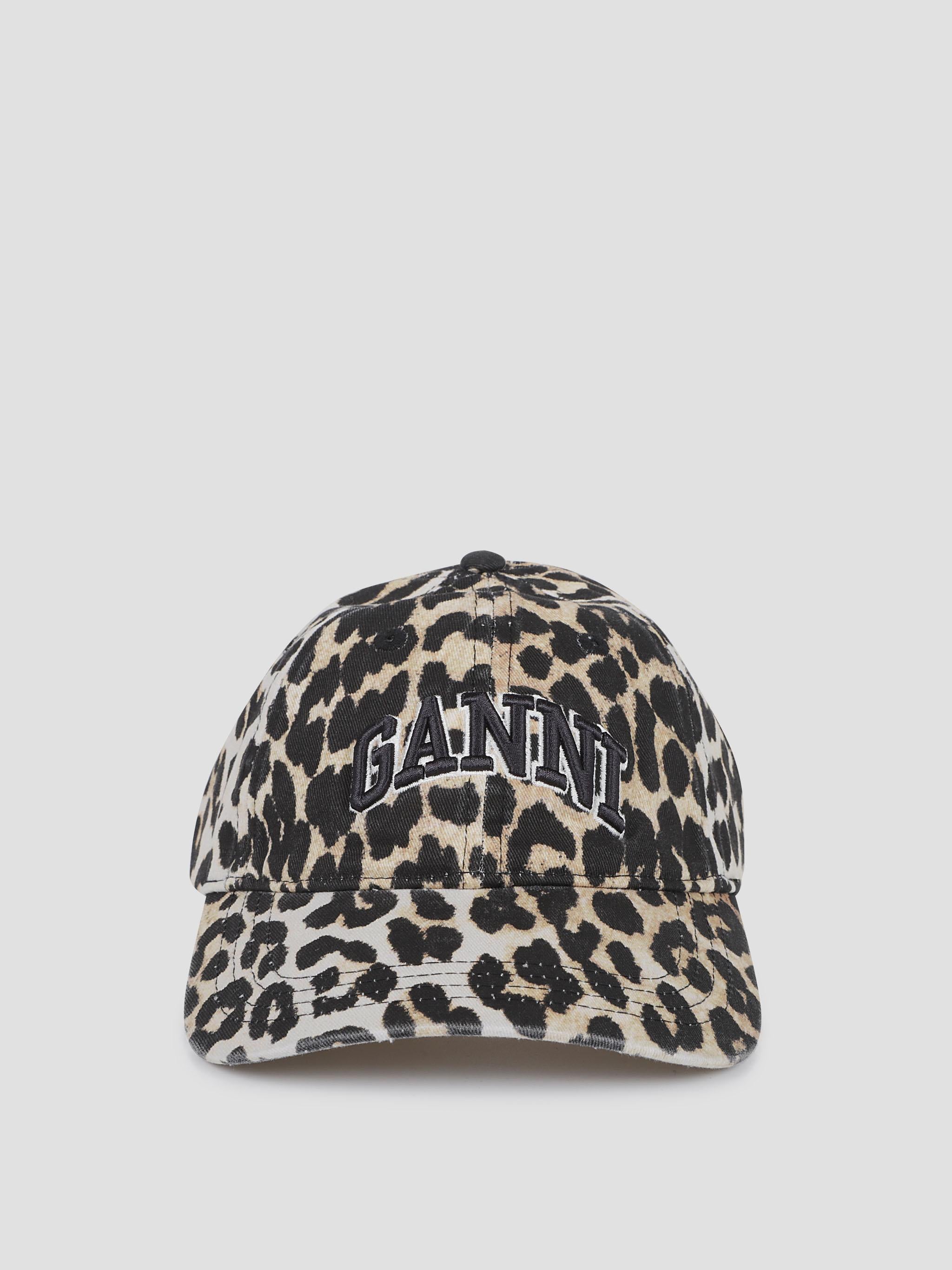 帽子 Washed Cotton Canvas Cap Leo Emb GANNI Washed cotton canvas cap leo emb – Macondo