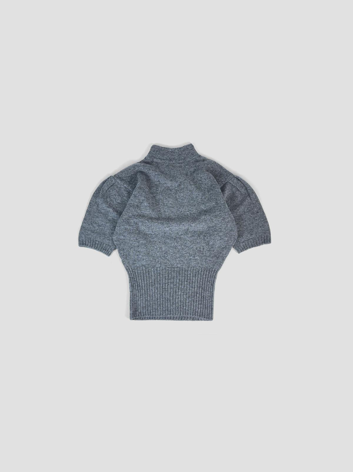 Mandarin collar cashmere jumper