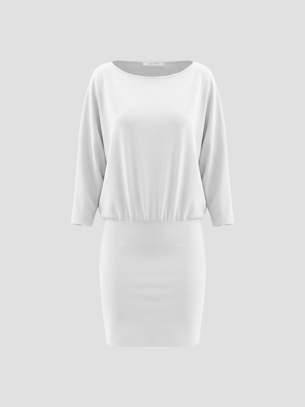 Lamia Lagha Helena jersey dress in white