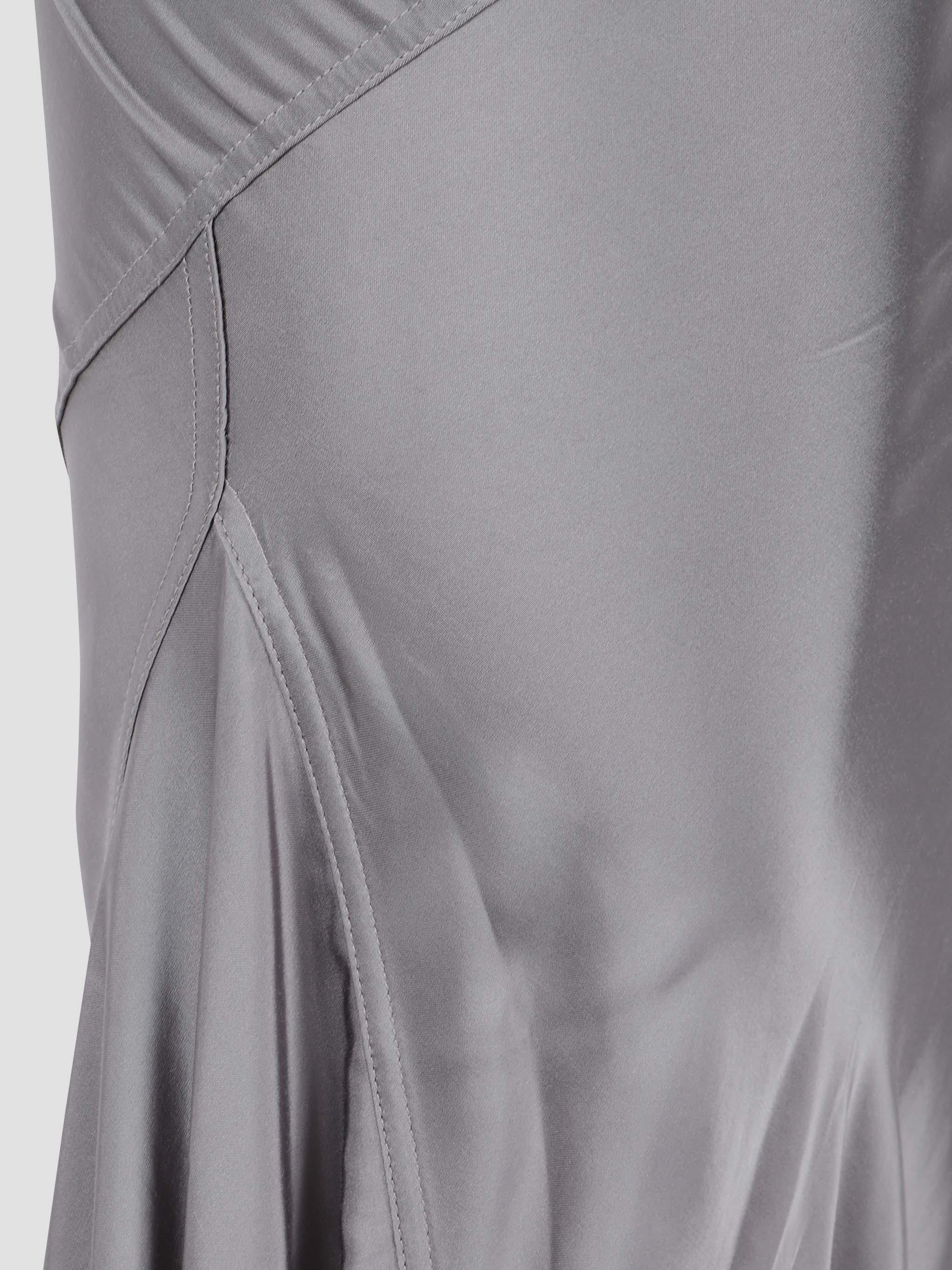 Long skirt with satin finish
