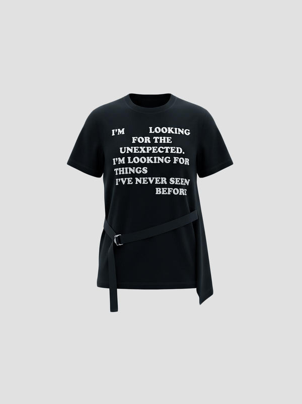 Graphic print t-shirt black
