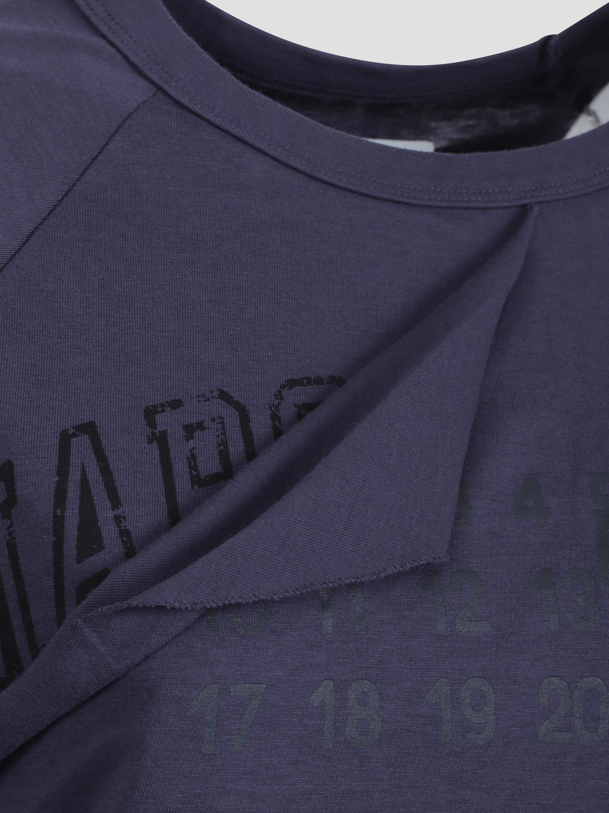 Distressed logo cotton t-shirt
