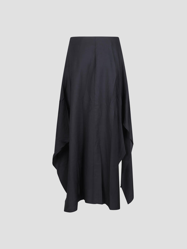 Baske draped skirt