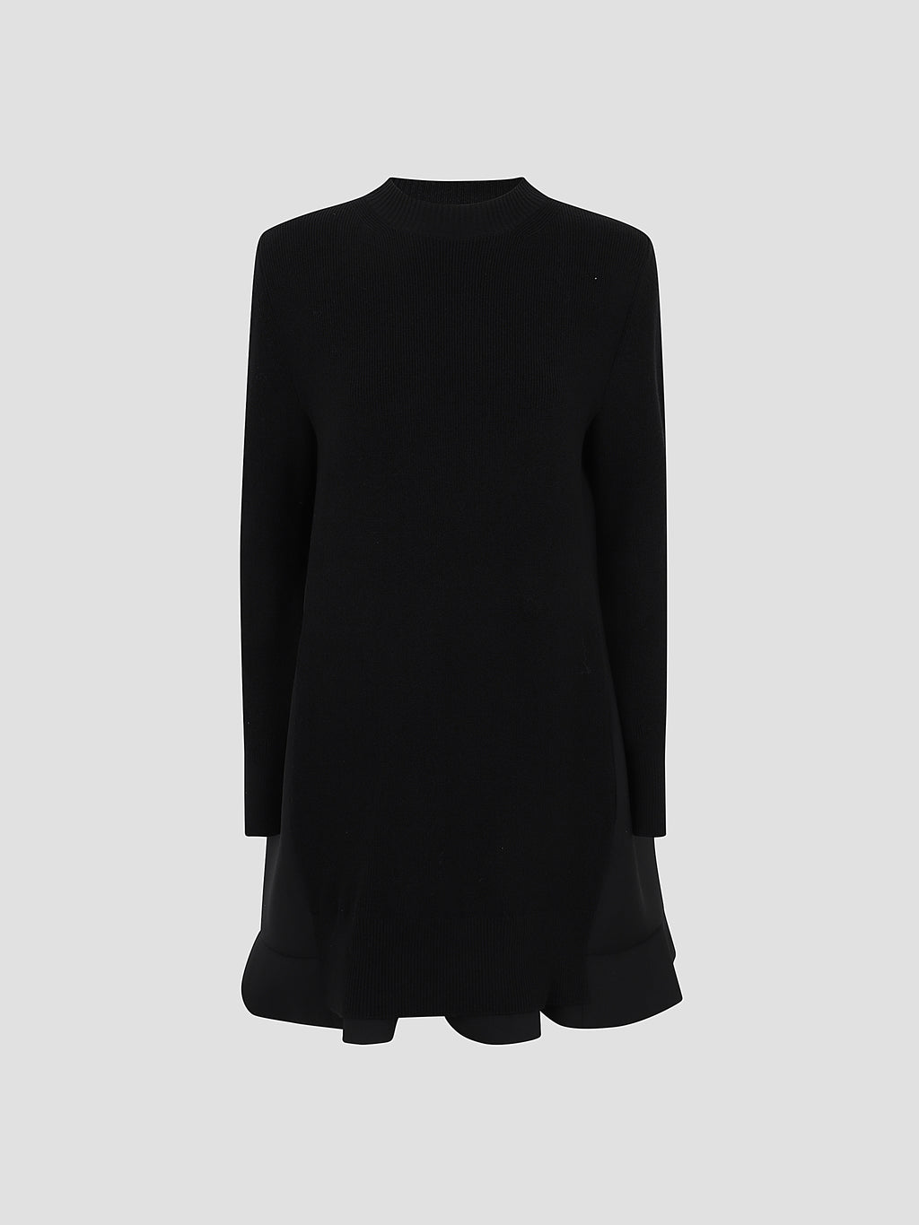 Suiting mix knit dress