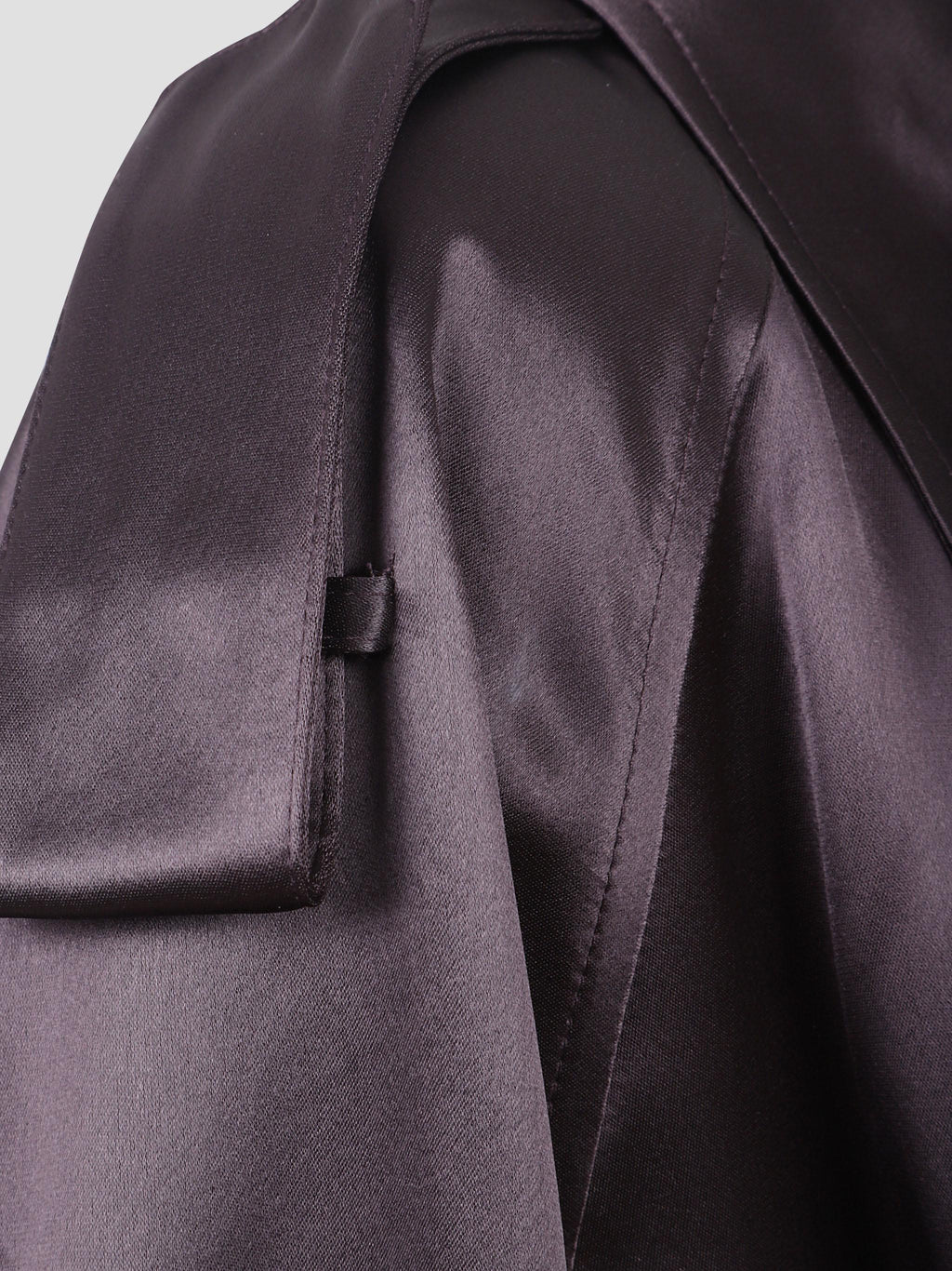 Simona satin short trench