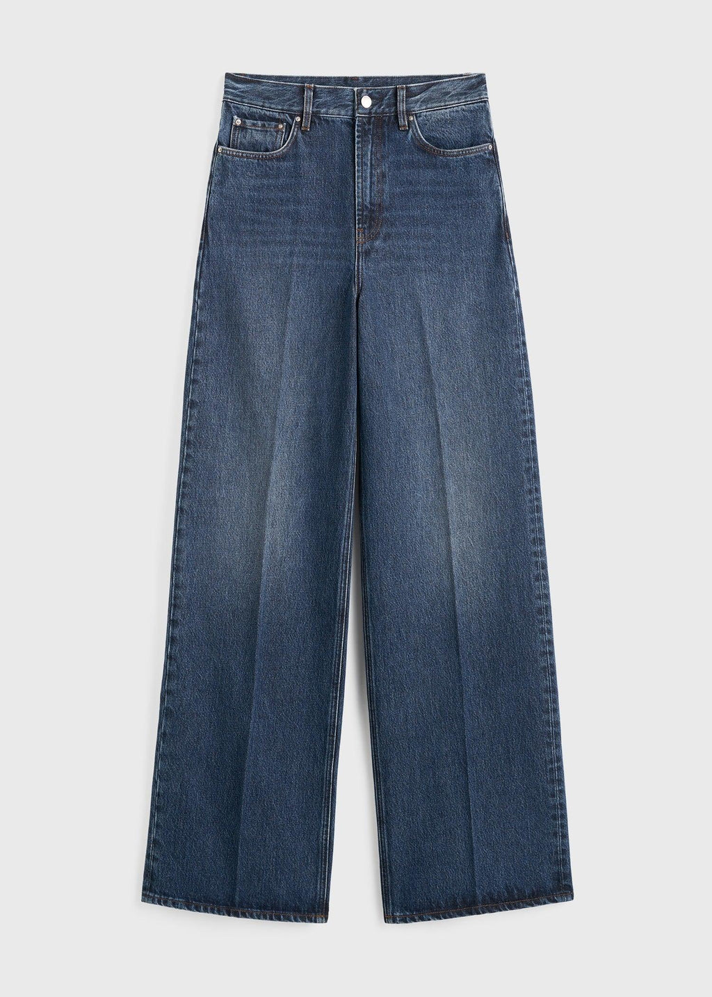 Wide leg denim