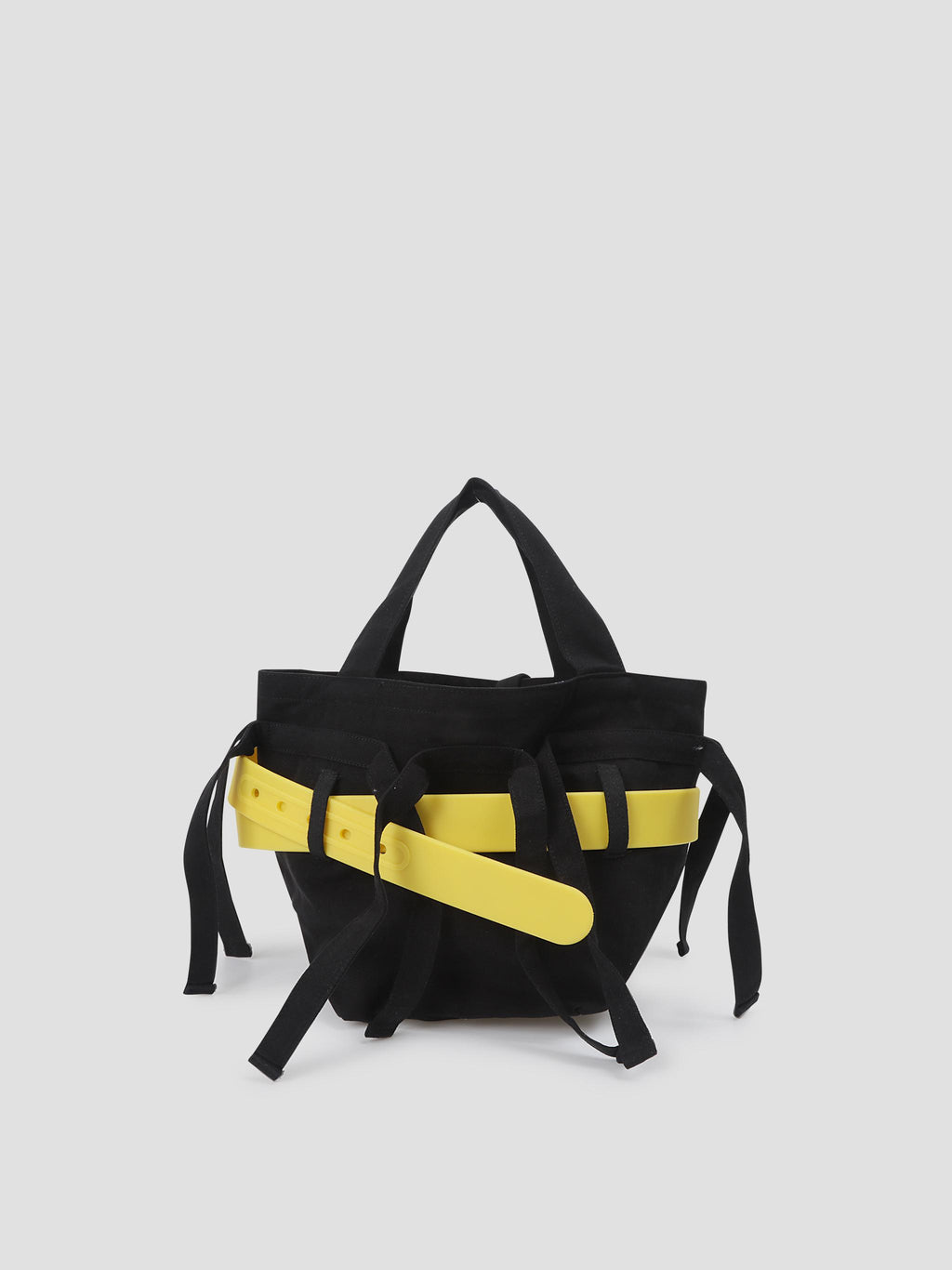 Accessory belted strappy tote bag mini