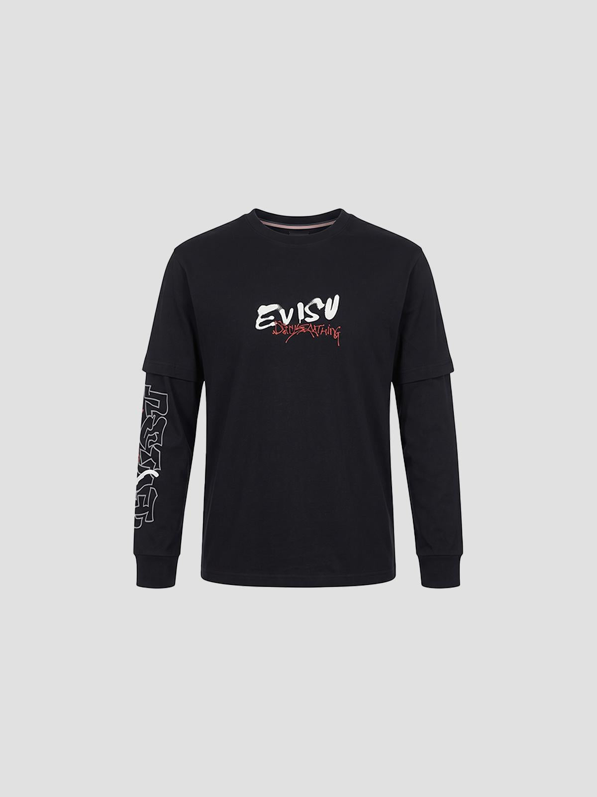 Ht, fortune cat ptinted ls tee