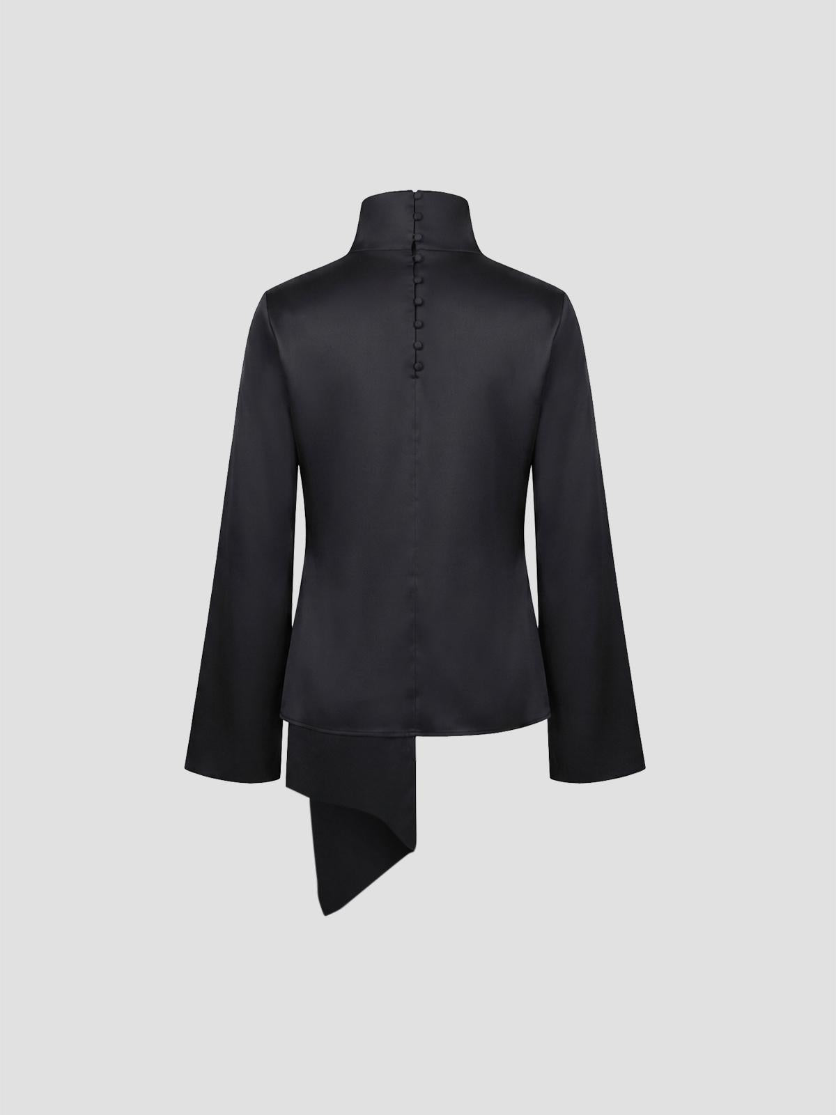 Silk foulard top
