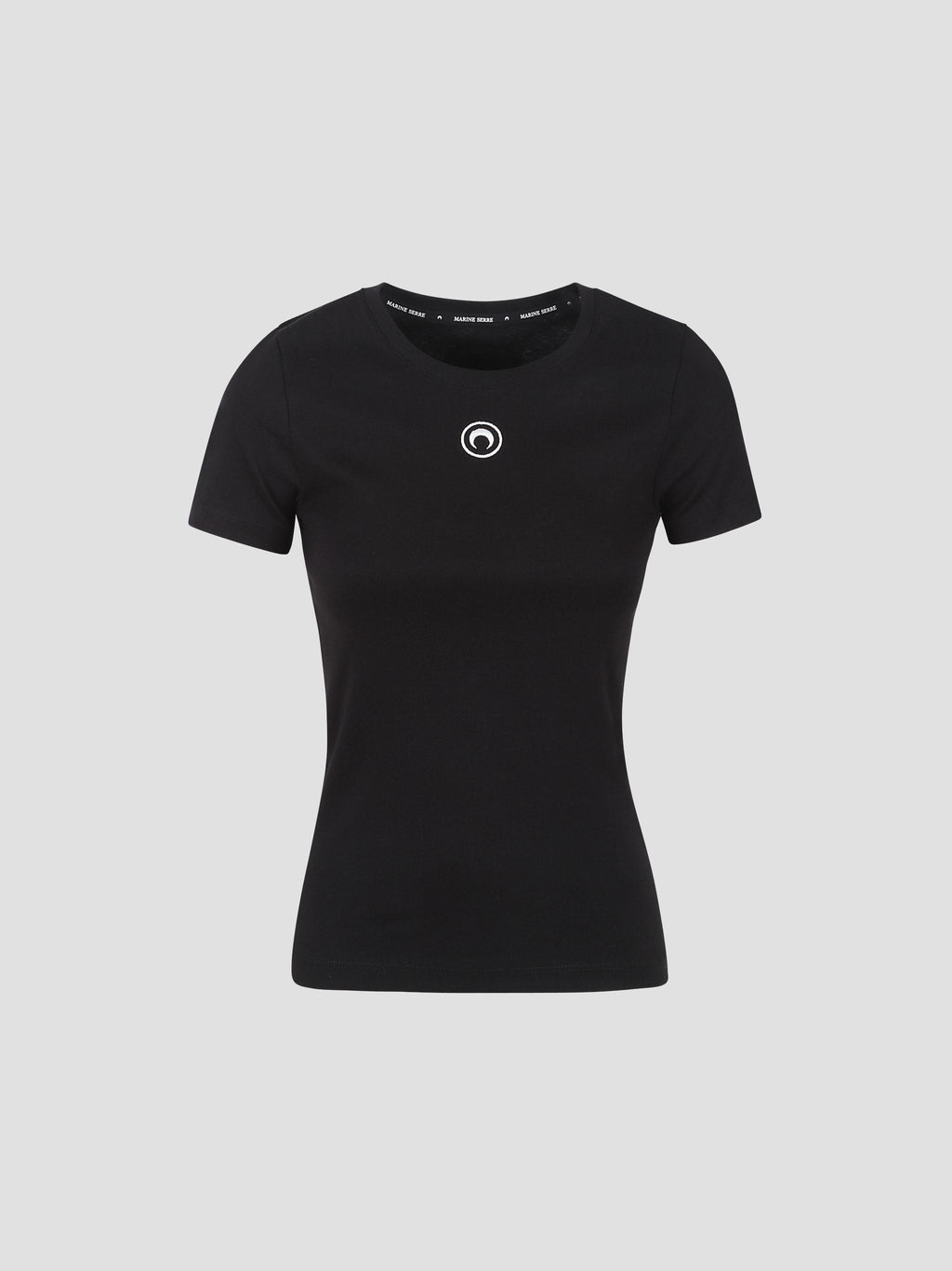 Moon logo ribbed baby fit t-shirt