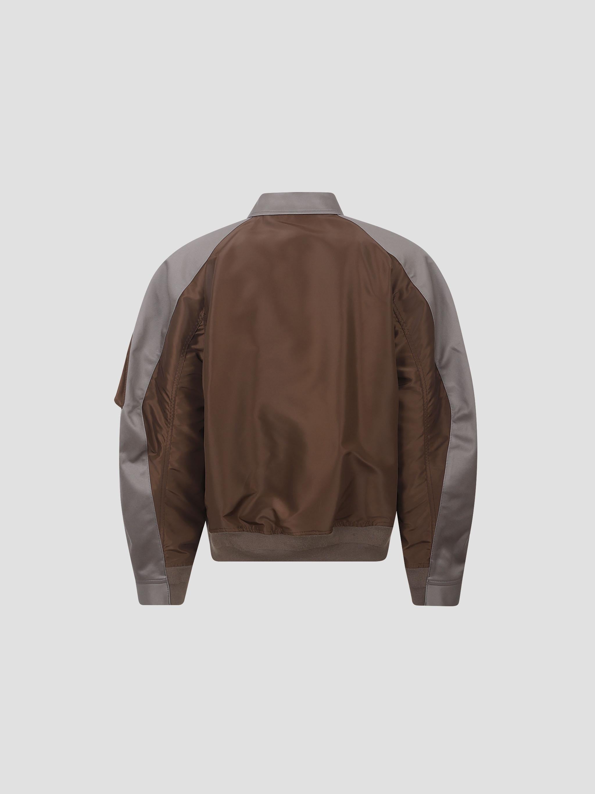 Cotton chino x nylon twill blouson
