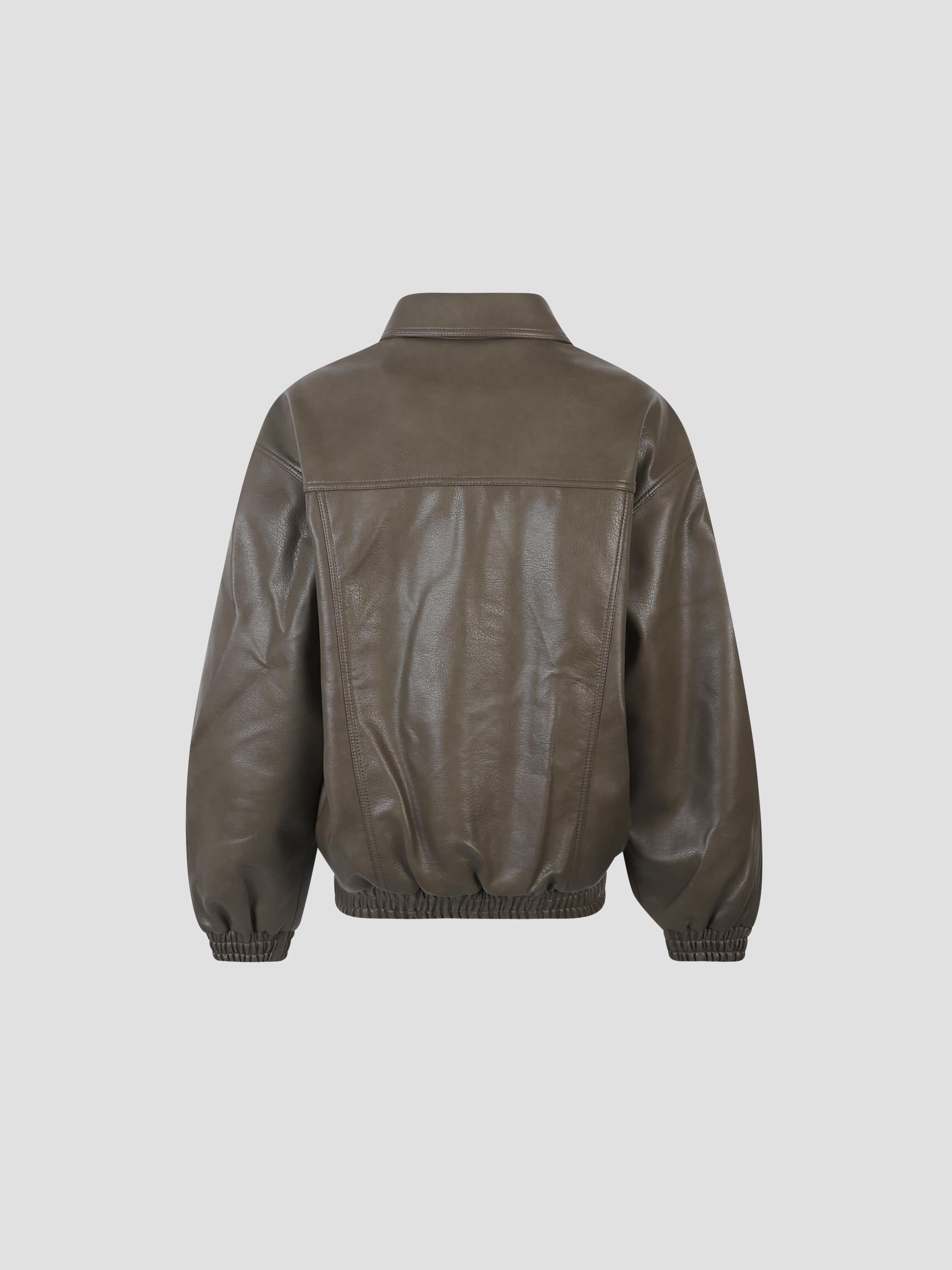 Prescott faux leather jacket