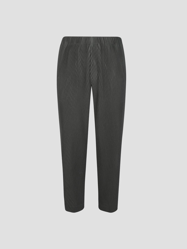 Slash pleated trousers