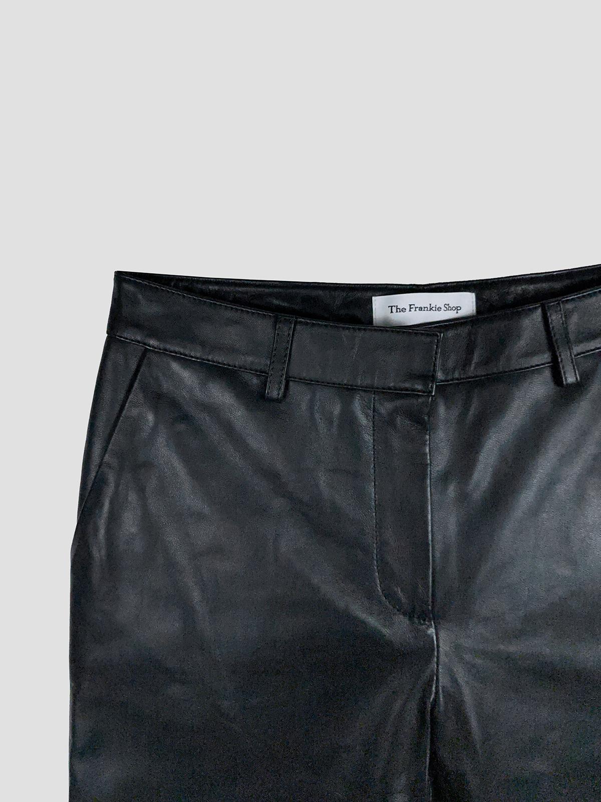 Lior leather capri pants