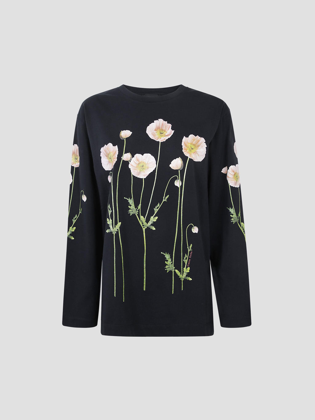 Poppy field print long sleeve t-shirt