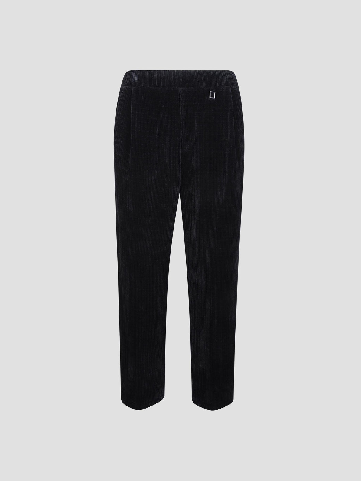 Velour corduroy track trousers