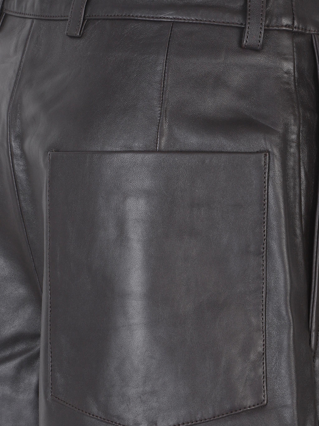 Olivia leather bermuda shorts