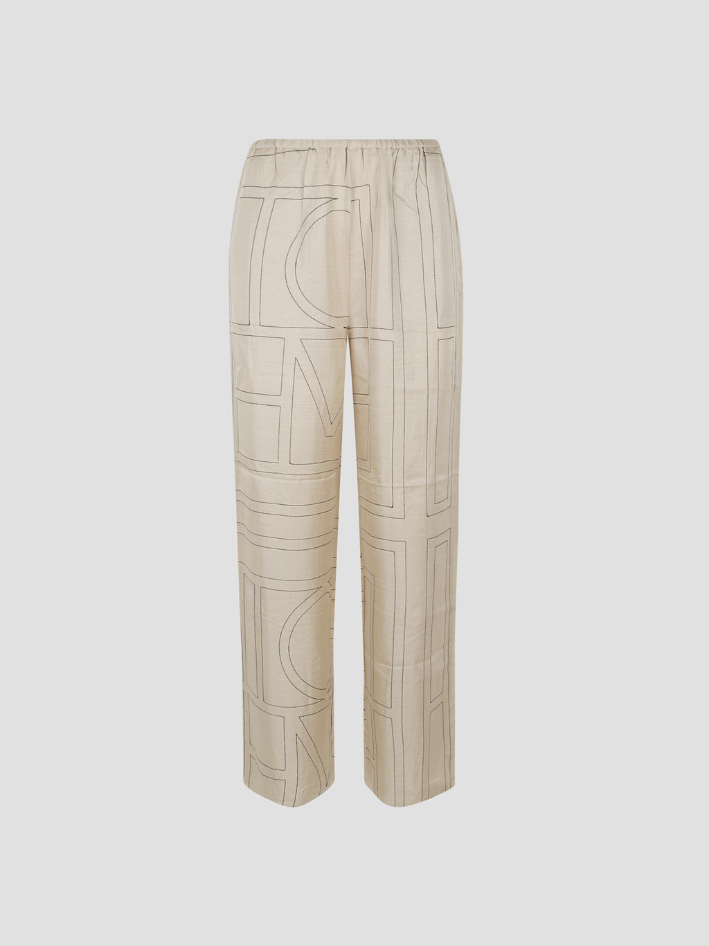 Monogram silk pj bottoms