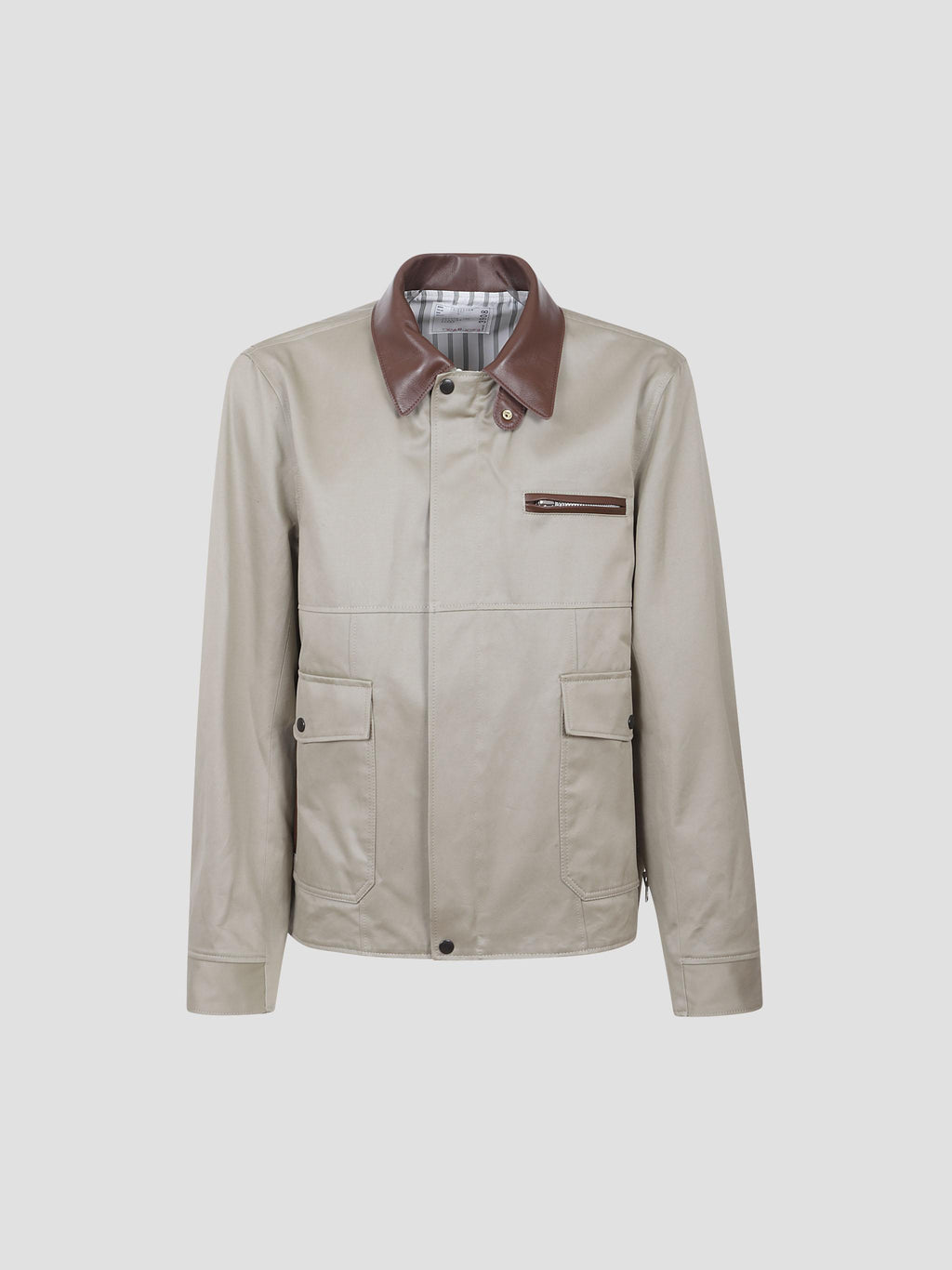 Cotton chino blouson